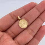 Dije San Benito 1.7gr / 2cm / Liso Oro Amarillo 18K $