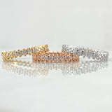 Anillo Trio Churumbela 9.5gr / T7 / Cricones Blancos Tres Oros 18K ©