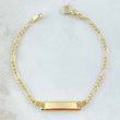 Pulso Bebé Figaro Placa Rectangular 1.5gr / 14cm / 1.9mm Oro Amarillo +1 18K