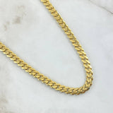 Cadena Cubana Infinito 24.95gr / 60cm / 6.3mm Circones Blancos Broche Cajón Oro Amarillo +4 18K *