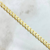Cadena Cubana Infinito 24.95gr / 60cm / 6.3mm Circones Blancos Broche Cajón Oro Amarillo +4 18K *