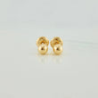 Topos Bola Lisa 0.5 g / 4 mm Oro Amarillo 18K