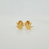 Topos Hoja 0.75gr / 6.4mm Oro Amarillo 18K &