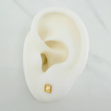 Topos Cuadrado Diamantado 0.65 g / 4.03 mm Oro Amarillo 18K