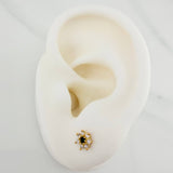 Topos Flor Petalos 0.9gr / 6mm Oro Amarillo 18K &