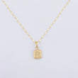 Set Cadena y Dije Flor Espejo + Letra D 1.3gr / 45cm / 1.3mm Oro Amarillo 18K (Oferta) *