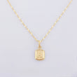 Set Cadena y Dije Flor Espejo - Letra A 1.4gr / 45cm / 1.2mm Oro Amarillo 18K (Oferta) ©