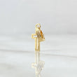 Dije Cruz Silueta 0.85gr / 1.7cm / Lisa Oro Amarillo 18K ©