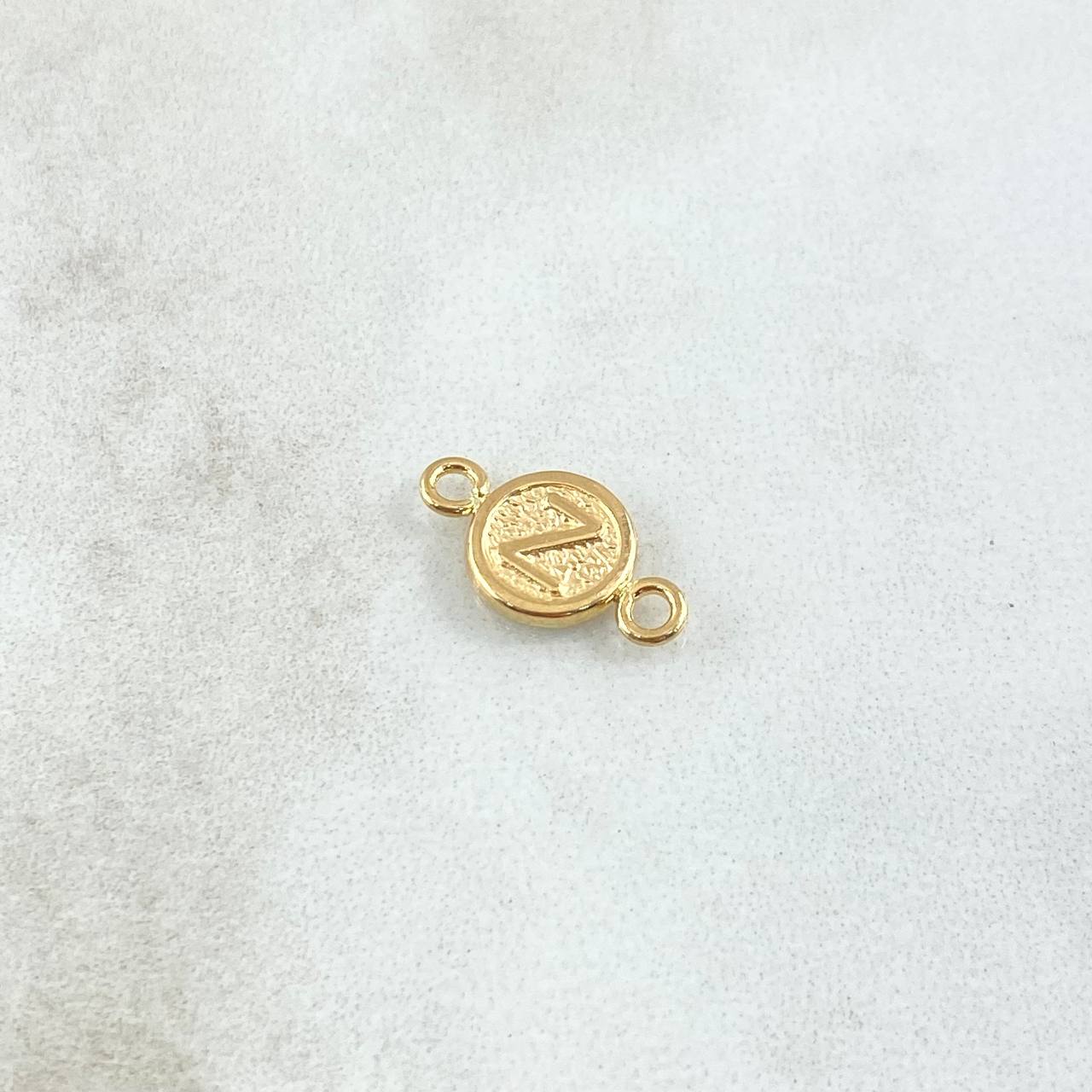 Herraje Letra Z 0.35gr / 1.4cm / Circular Oro Amarillo 18K *
