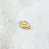 Herraje Letra Z 0.35gr / 1.4cm / Circular Oro Amarillo 18K *