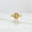 Herraje Letra U 0.4gr / 1.4cm-Circular Oro Amarillo 18K