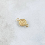 Herraje Letra G 0.4gr / 1.5cm / Circulo Liso Oro Amarillo 18K