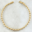 Pulso Militar 7.75gr / 19cm / 3.7mm Bolas Diamantadas Luna Oro Amarillo 18K ©