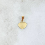 Dije Placa Corazón 0.55gr / 1.8cm / Oro 18K