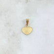 Dije Placa Corazon 0.4gr / 1.6cm / Oro 18K