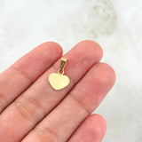 Dije Placa Corazon 0.4gr / 1.6cm / Oro 18K