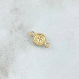 Herraje Letra R 0.45gr / 1.4cm-Circular Oro Amarillo 18K