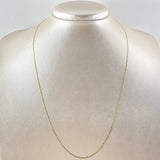 Cadena Plana 1.4gr / 50cm / 1.3mm Diamantada Tres Oros +3 18K
