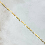 Cadena Plana 2.35gr / 50cm / 1.6mm Oro Amarillo +3 18K