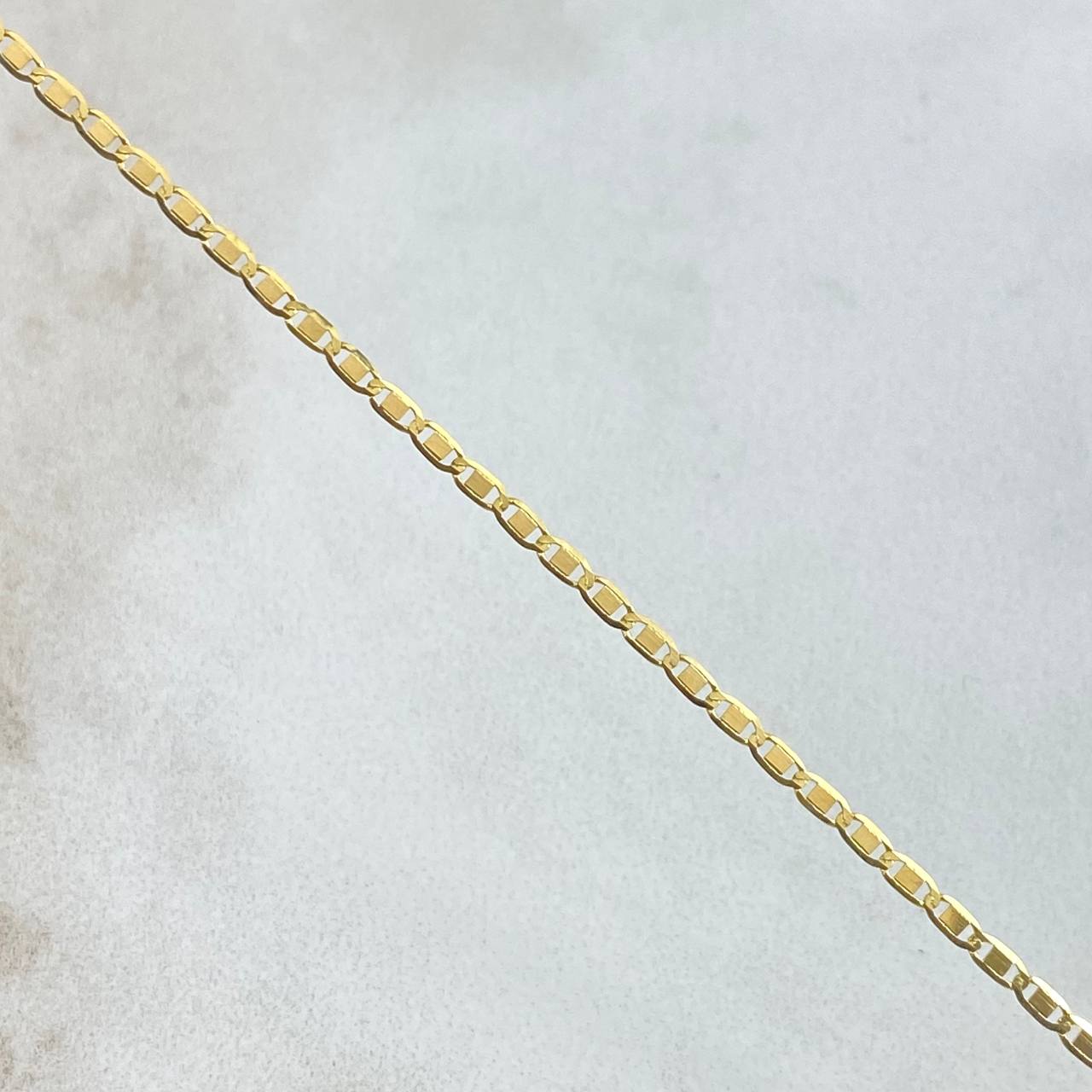 Cadena Plana 2.2gr / 45cm / 1.6mm Oro Amarillo +3 18K