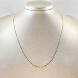 Cadena Plana 2.2gr / 45cm / 1.6mm Oro Amarillo +3 18K
