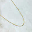 Cadena Plana 1.55gr / 50cm / 1.3mm Oro Amarillo +3 18K