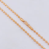Cadena Militar Diamantada Media Luna 10.7 g / 60.5 cm / 2.45 mm Oro Rosa 18K