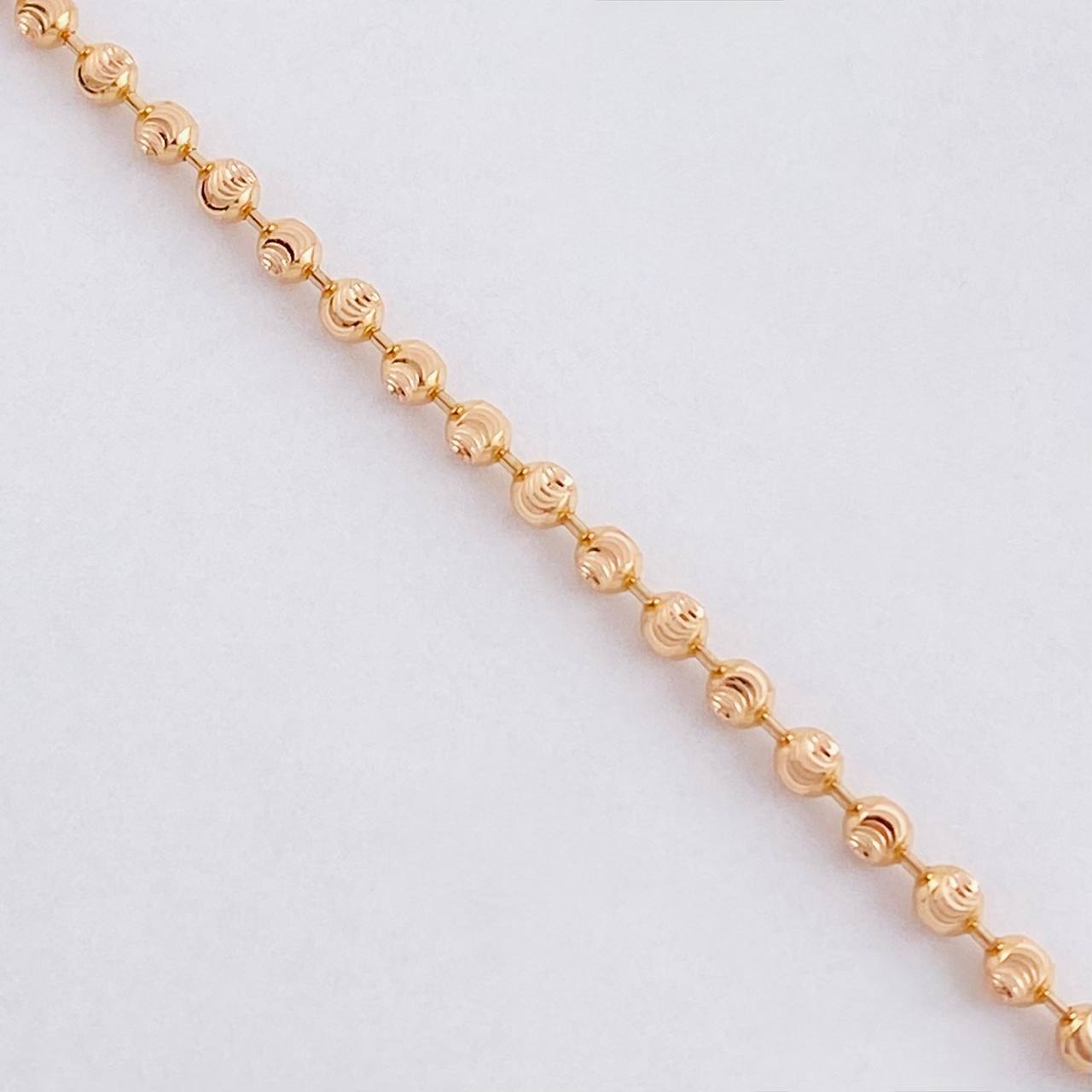 Cadena Militar Diamantada Media Luna 12.4 g / 70 cm / 2.45 mm Oro Rosa 18K