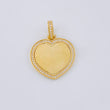 Dije Placa Corazón Bordeado 6.1 g / 3 cm Oro Amarillo 18K