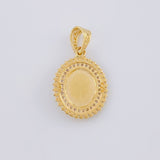 Dije Virgen De Guadalupe 2.8 g / 2.5 cm Dos Oros Amarillo Blanco 18K