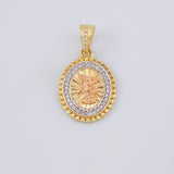 Dije San Miguel Arcangel 2.85 g / 2.5 cm Tres Oros 18K