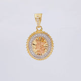Dije San Miguel Arcangel 3 g / 2.5 cm Tres Oros 18K