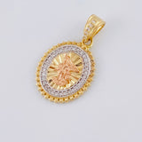 Dije San Miguel Arcangel 2.85 g / 2.5 cm Tres Oros 18K