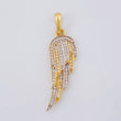 Dije Ala 2.95 g / 4 cm Dos Oros Amarillo Blanco 18K