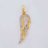 Dije Ala 2.95 g / 4 cm Dos Oros Amarillo Blanco 18K
