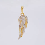 Dije Ala 2.95 g / 4 cm Dos Oros Amarillo Blanco 18K