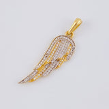 Dije Ala 2.95 g / 4 cm Dos Oros Amarillo Blanco 18K