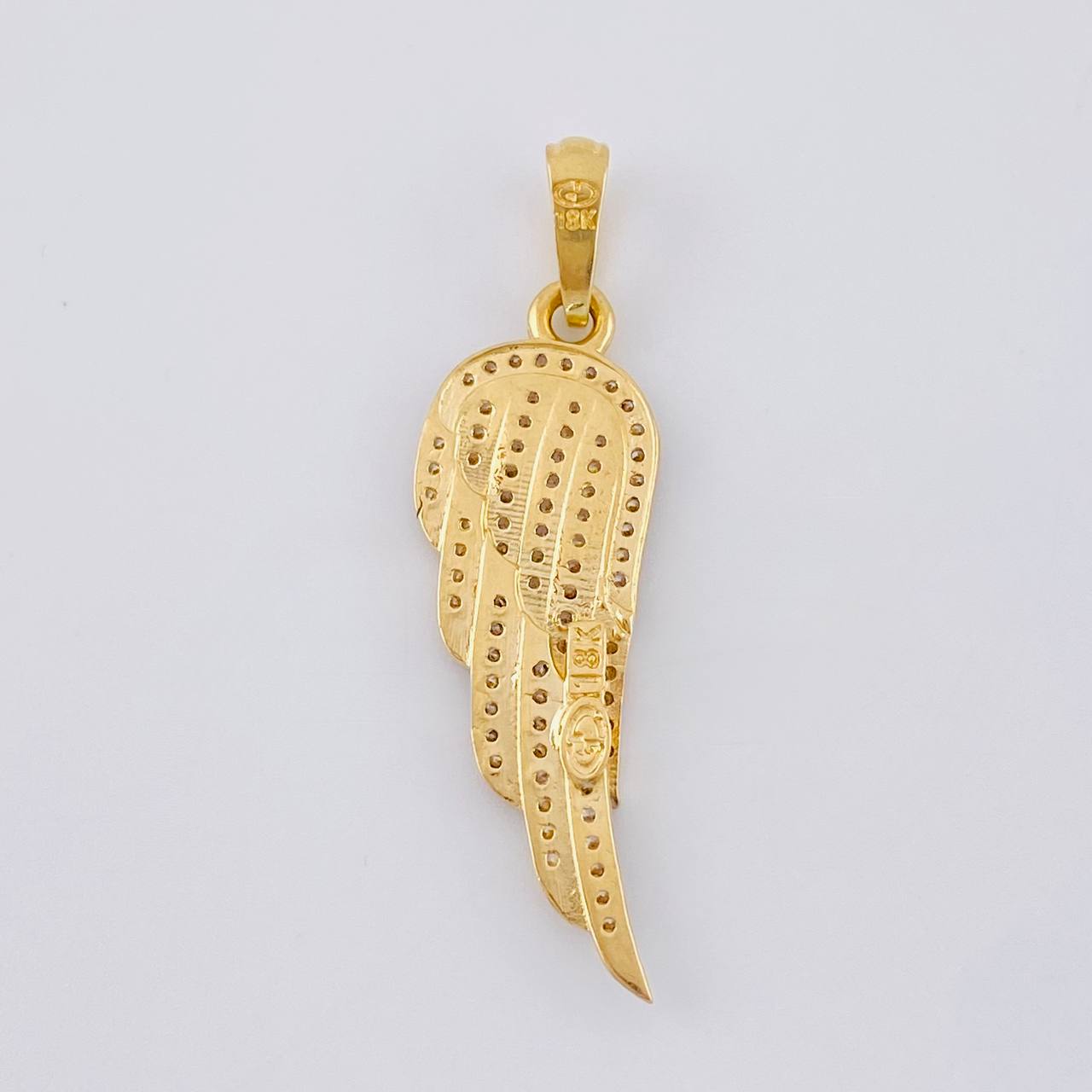 Dije Ala 2.95 g / 4 cm Dos Oros Amarillo Blanco 18K