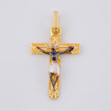 Dije Cristo Señor De Los Milagros 1.4 g / 2.7 cm Tres Oros 18K