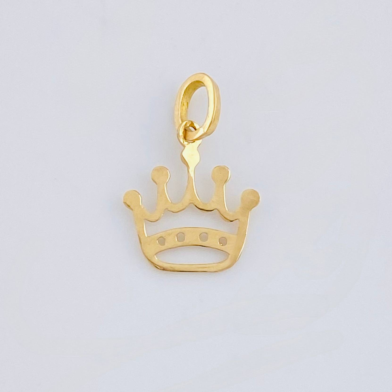 Dije Corona 0.2 g / 1.3 cm Oro Amarillo 18K