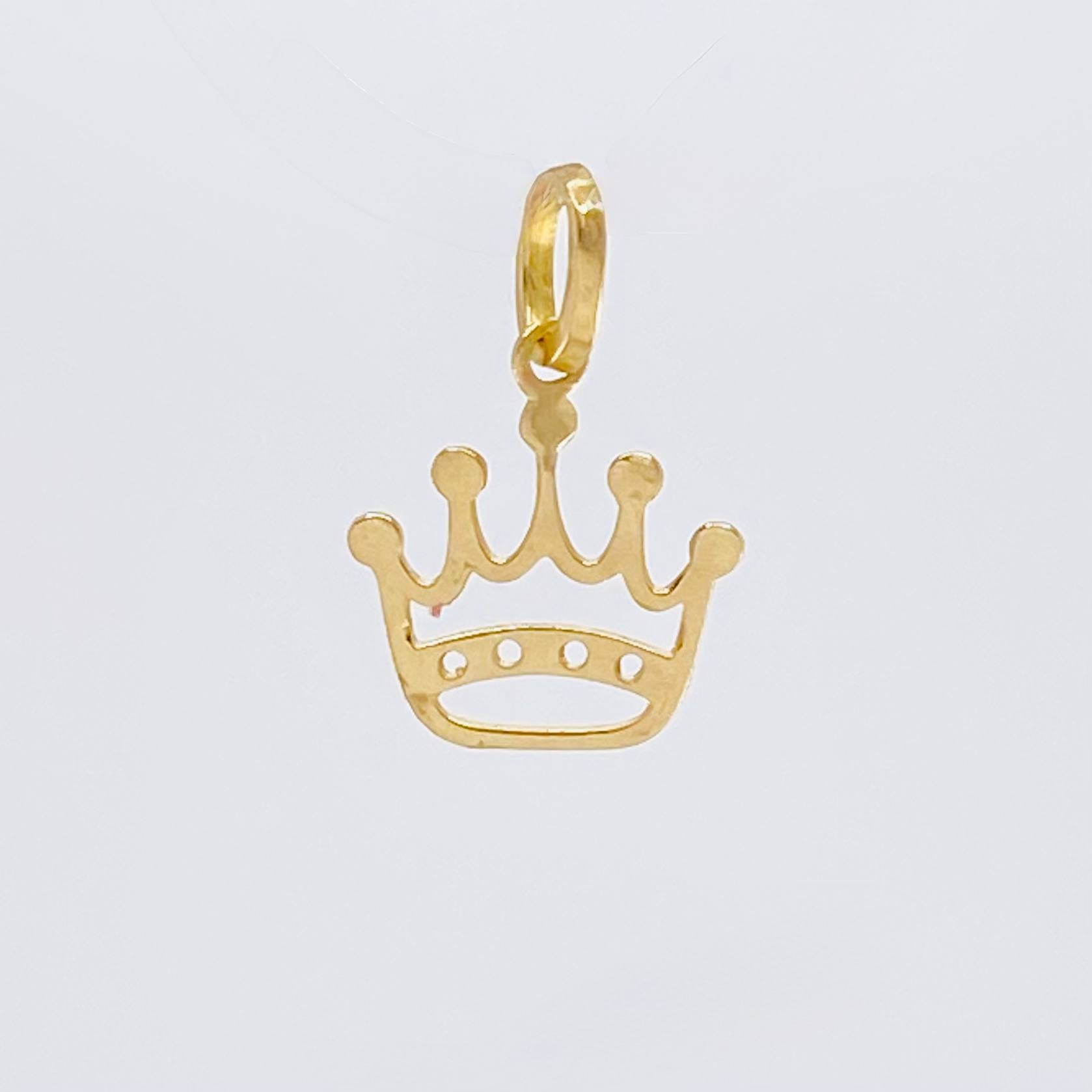 Dije Corona 0.2 g / 1.3 cm Oro Amarillo 18K