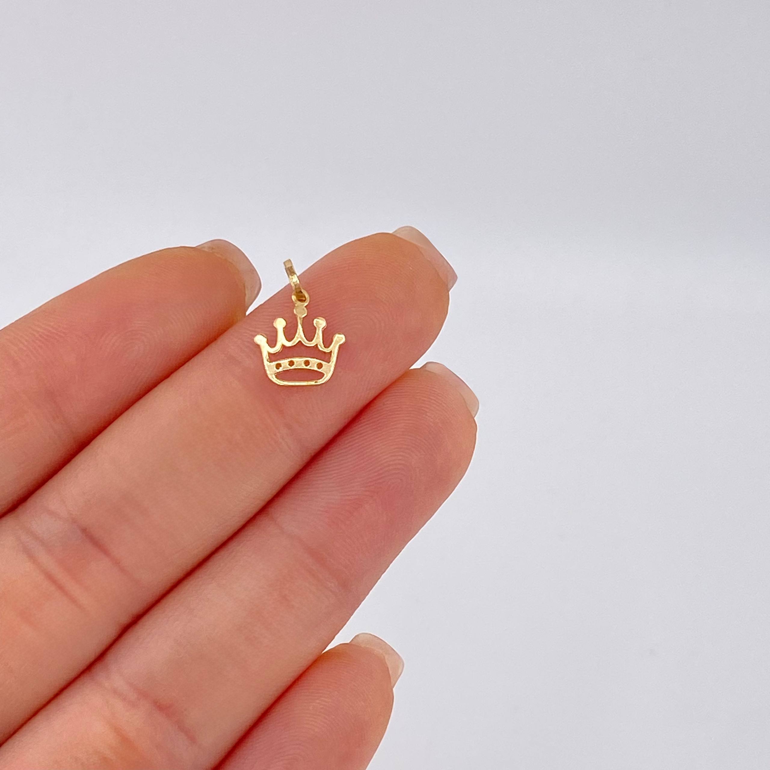 Dije Corona 0.2 g / 1.3 cm Oro Amarillo 18K