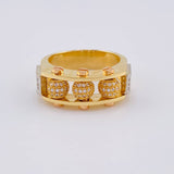 Anillo Trio Bolas De Fuego 12.35 g / T10 3/4 Tres Oros 18K