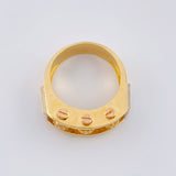 Anillo Trio Bolas De Fuego 12.35 g / T10 3/4 Tres Oros 18K