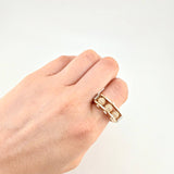 Anillo Trio Bolas De Fuego 12.35 g / T10 3/4 Tres Oros 18K