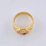 Anillo San Miguel Arcangel 6.15 g / T8 3/4 Tres Oros 18K
