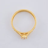Anillo Solitario Cuatro Garras 2 g / T6 1/4 Oro Amarillo 18K