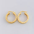 Candongas Rústicas 8.3 g / 3.1 cm Oro Amarillo 18K