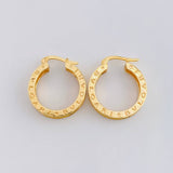 Candongas Rústicas 8.3 g / 3.1 cm Oro Amarillo 18K