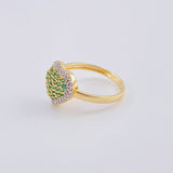 Anillo Corazón Tupido Abultado 2.75 g / T6 1/2 Oro Amarillo 18K